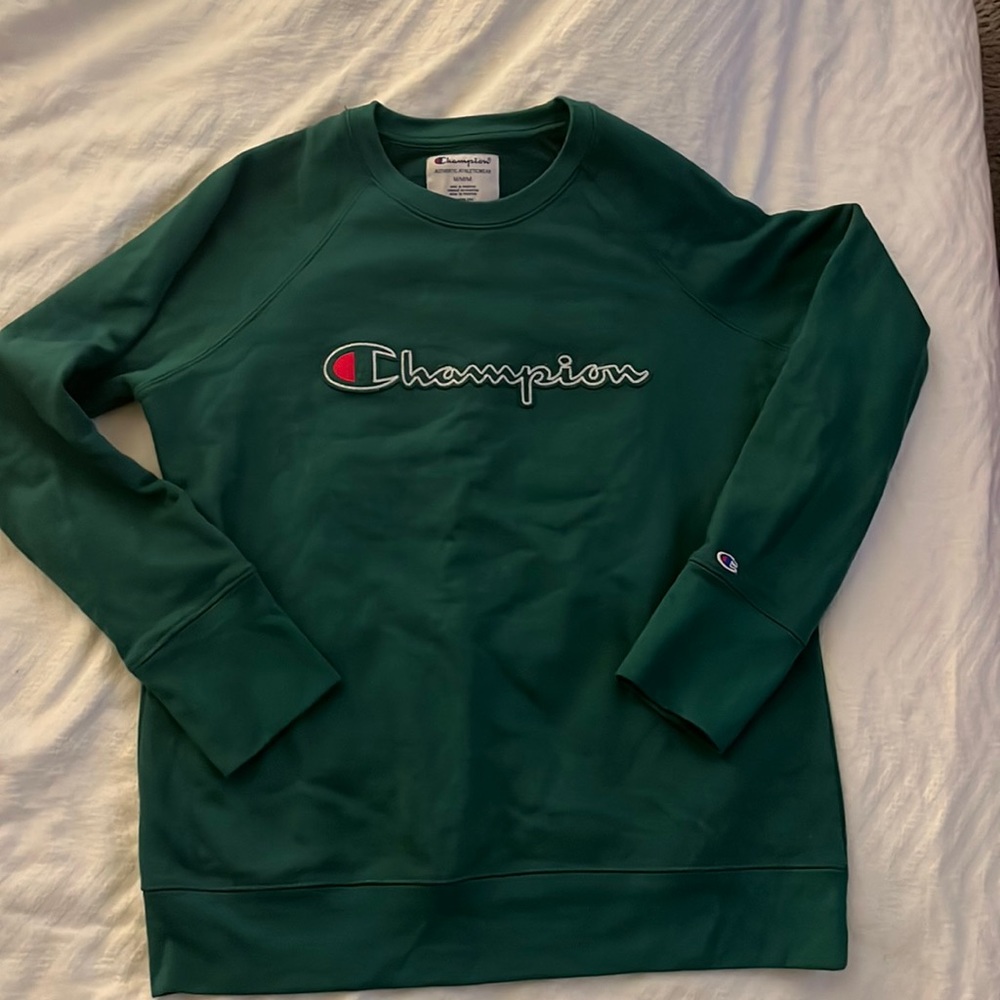 Champion green vintage crew neck, size M great condition.